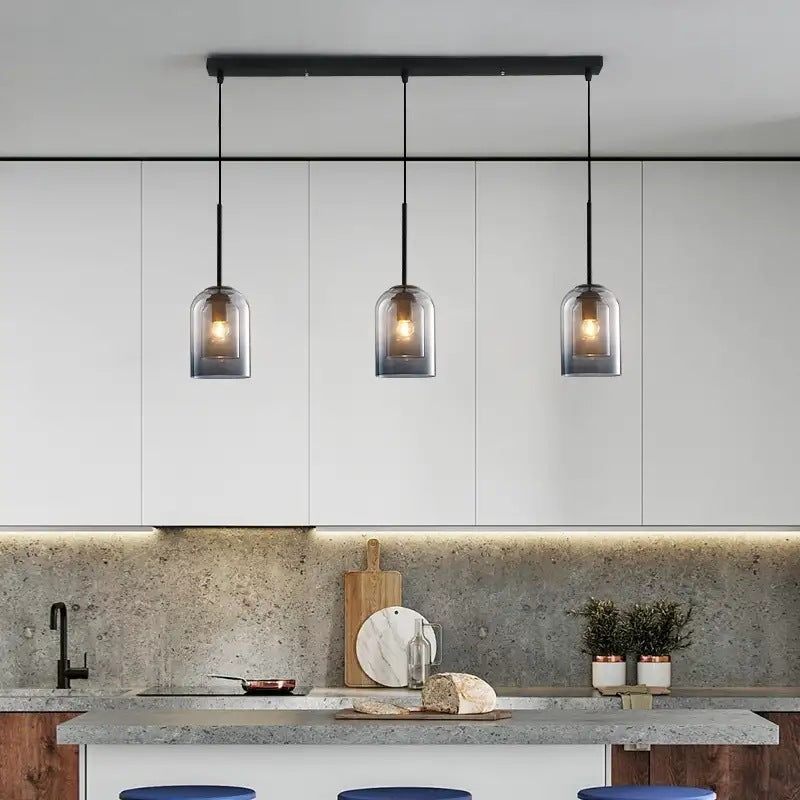 Modern Glass Bell Pendant Lamp For Stylish Bedroom Ceiling