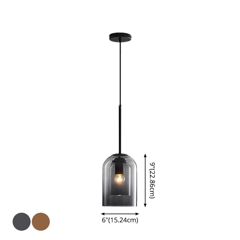 Modern Glass Bell Pendant Lamp For Stylish Bedroom Ceiling
