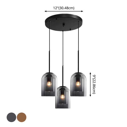 Modern Glass Bell Pendant Lamp For Stylish Bedroom Ceiling