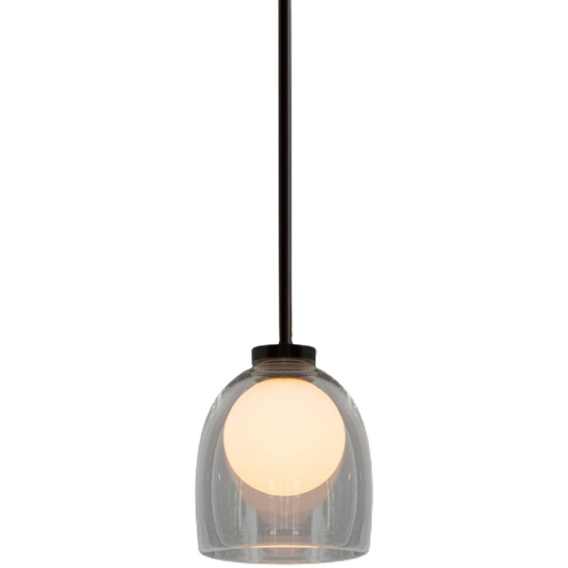 Modern Glass Pendant Lamp - Bell Style For Dining Room Table