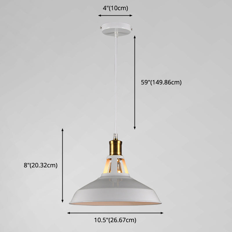 Industrial Metal Pendant Light Kit For Shaded Restaurant - Stylish Hanging Fixture