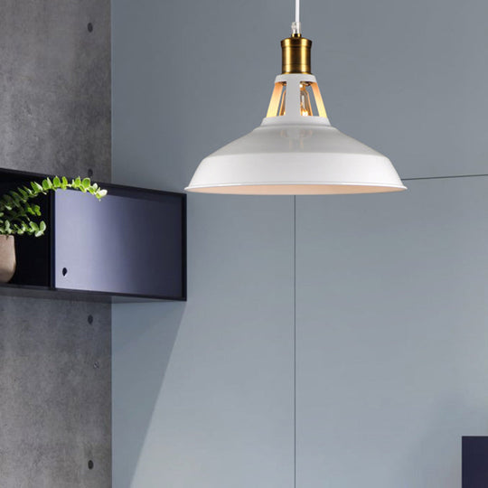 Industrial Metal Pendant Light Kit For Shaded Restaurant - Stylish Hanging Fixture