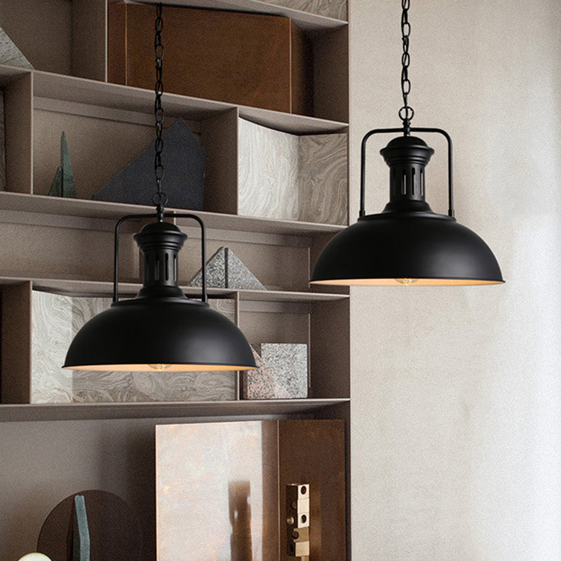 Vintage Style Black Swivel Joint Pendant Light Fixture - Metal Dining Room Hanging Kit