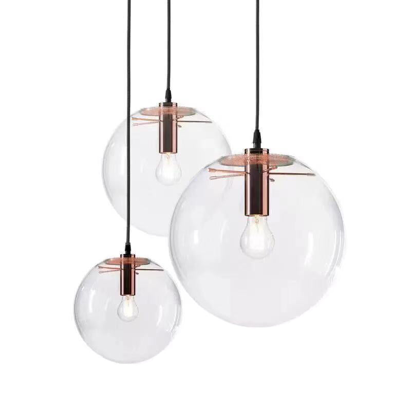 Modern Industrial Kitchen Glass Pendant Light For Dining And Bedroom