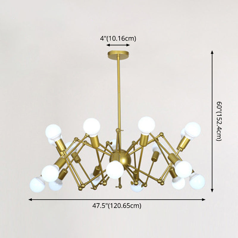 Industrial Sputnik Chandelier For Bar Or Coffee Shop