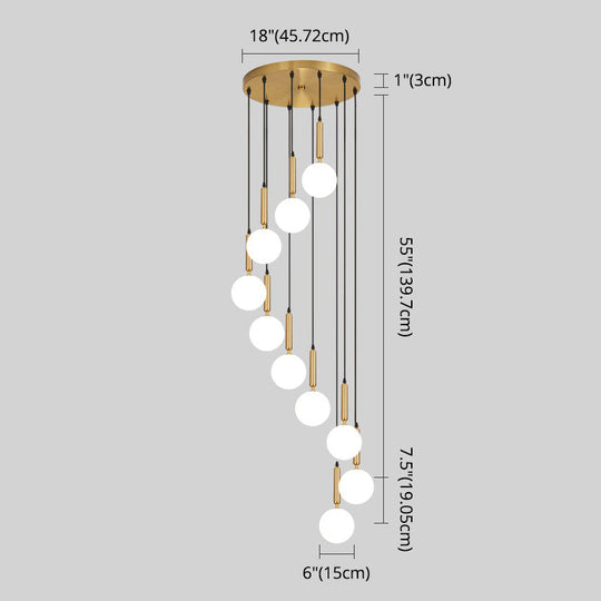 Minimalist Globe Pendant Light For Modern Living Rooms