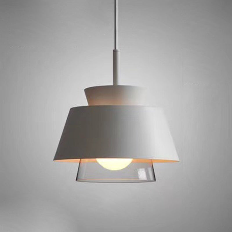 Upside Down Trifle Pendant Light With Metal Macarons Perfect Dining Room Table Lighting White