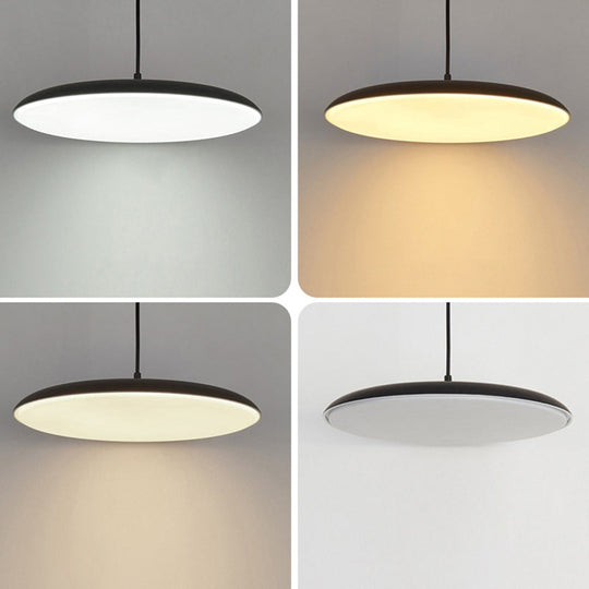 Modern Led Pendant Metal Dining Room Ceiling Light With Acrylic Diffuser