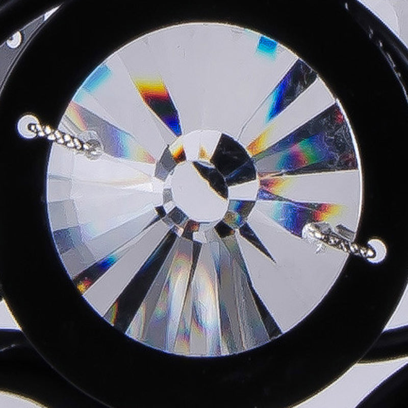 Dome-Shaped Crystal Hollow Pendant Lamp: Minimalist Modern Hanging Light Fixture