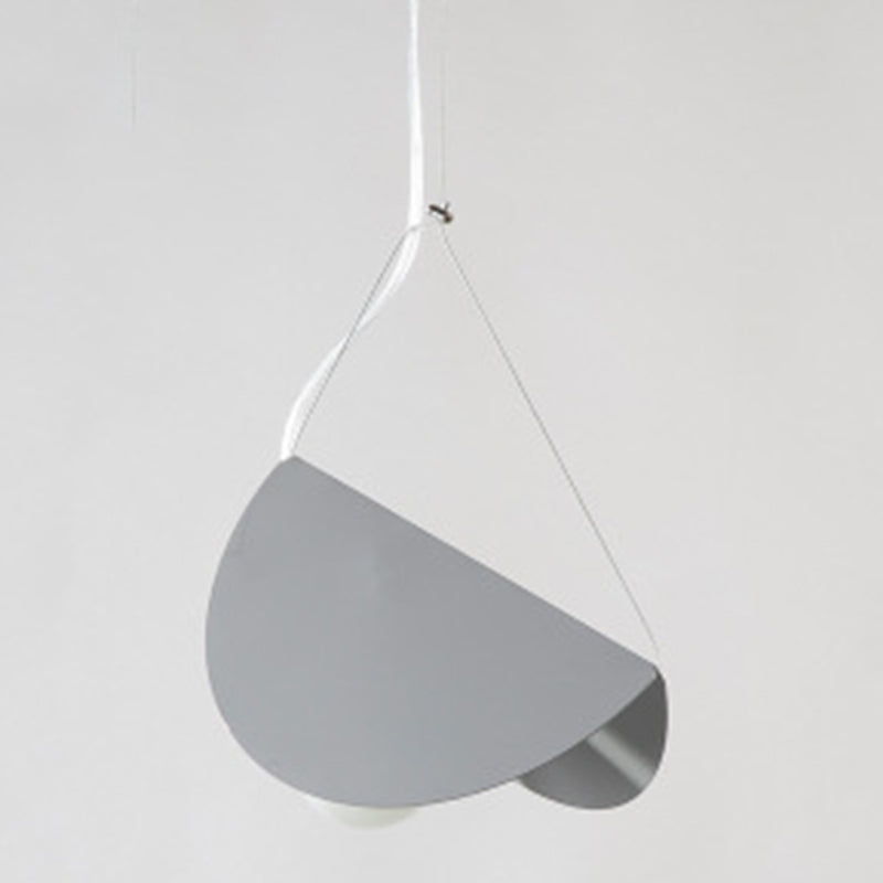 Sleek Metal Pendant Ceiling Light- Simplicity & Style In Living Room Lighting Grey