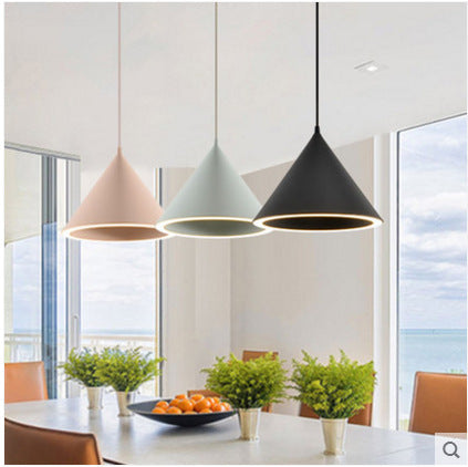 Minimalist Led Conical Pendant Light - Stylish Metal Ceiling Fixture