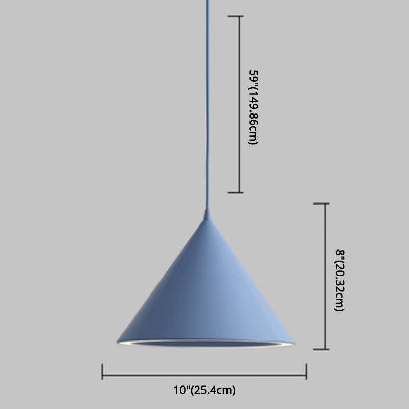 Minimalist Led Conical Pendant Light - Stylish Metal Ceiling Fixture
