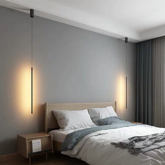 Contemporary Led Black Metal Pendant Light - Stylish Ceiling Suspension Lamp