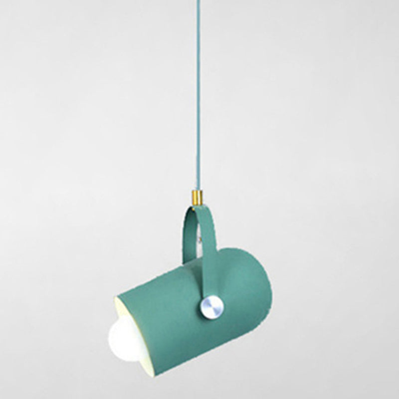 Simplicity Style Metal Pendant Light Kit For Clothes Shop With Handle Hanging Fixture