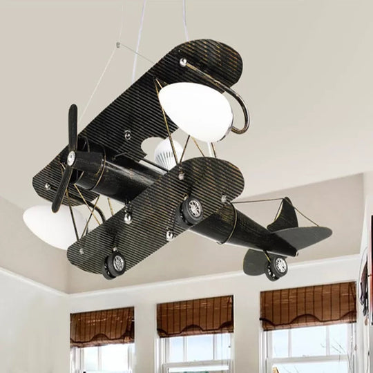 Vintage-Style Glider Kindergarten Metal Chandelier In Antique Brass
Note: Seo Is Important So Its