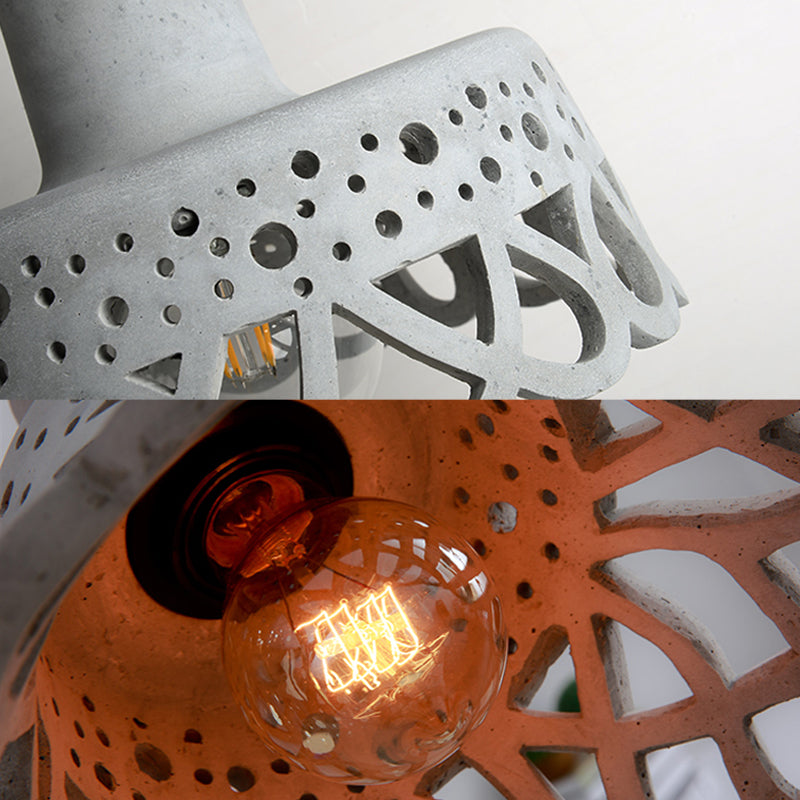 Modernist Cement Gooseneck Wall Mounted Light Fixture - 1 Grey (8.5/9.5/10 Width)