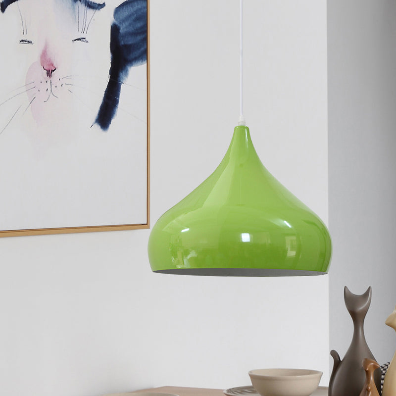 12.5/16.5 Wide Dome Pendant Lighting Modern Iron Hanging Light - 1 Black/White/Red
Note: Although