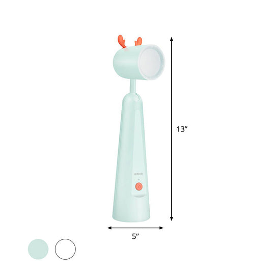 Tien Kuan - Kid’s Kids Antler Adjustable Desk Lamp Plastic Bedroom Led Reading Book Light In
