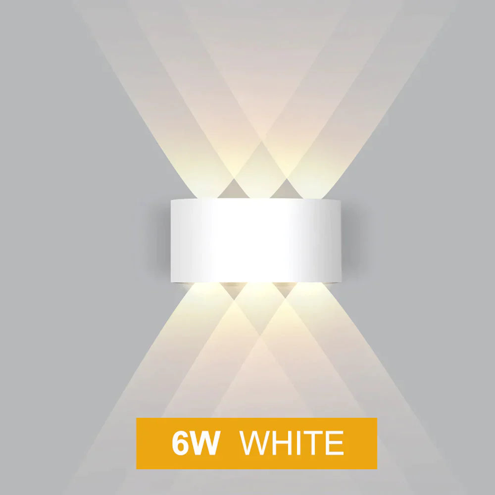 Led Wall Light Outdoor Waterproof Modern Nordic Style Indoor Lamps Living Room Porch Garden Lamp 2W