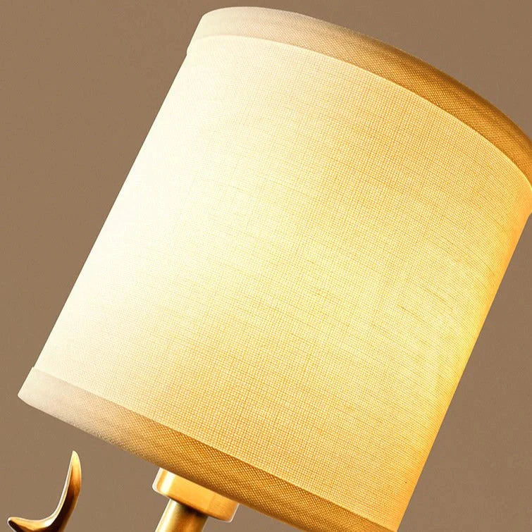 Applique murale en cuivre de chambre à coucher de couloir d'antler d'armoire tout en cuivre