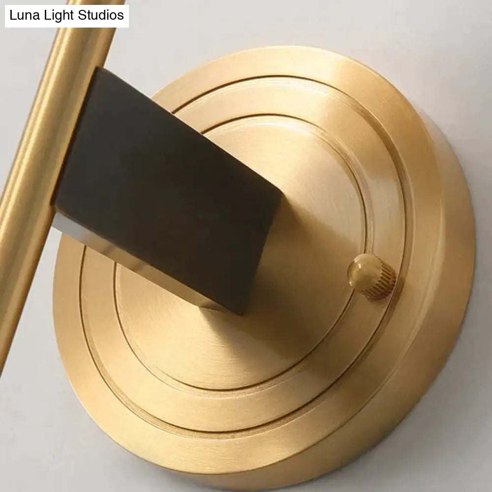 American Modern Minimalist Light Luxury Bedroom Lamps All Copper Wall Lamps Copper Wall Lamps