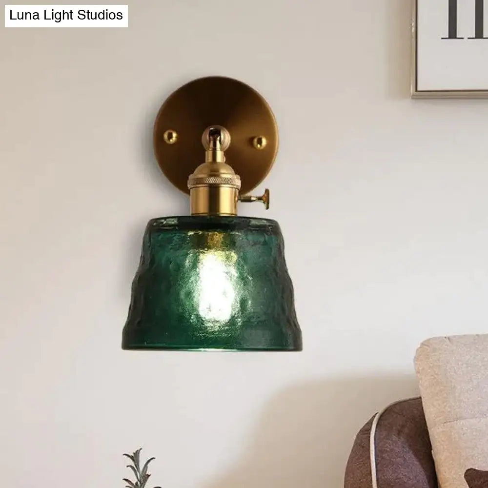 Art Living Room Bedroom Balcony Mirror Bedside Brass Copper Wall Lamp Copper Wall Lamps