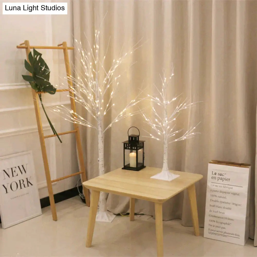 Birch Tree Lights Glow Led Christmas Simulation New Year 0.6M Desktop(24 Lamps) Floor Lamps