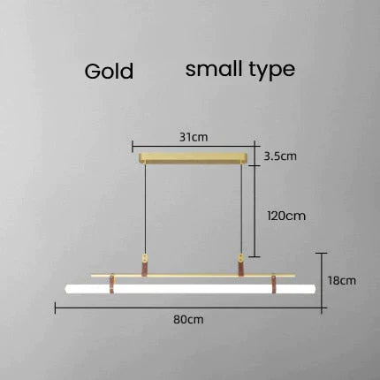Casia V - Modern Linear LED Bar Pendant Lamp For Dinning Room Kitchen Office Space pendant Light