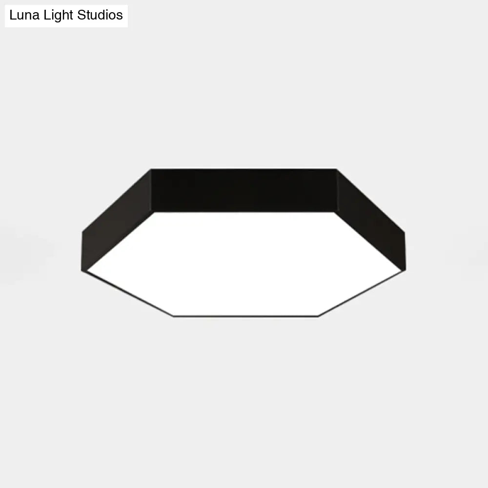 Contemporary Metal Honeycomb Led Flushmount Ceiling Light For Dining Room