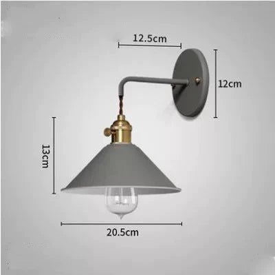 Copper Wall Lamp Nordic Macaron Color Childrens Room Bedside Creative Personality Lamps