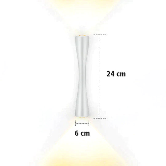 Elaine | Outdoor Waterproof Lamp White 24cm / 9.4’’ / Warm White Outdoor Lighting