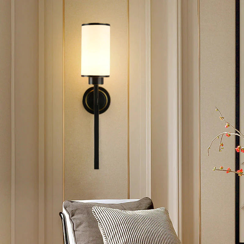 Applique murale en cuivre complet Simple classique chambre LED tête TV fond mur cage d'escalier applique murale en cuivre