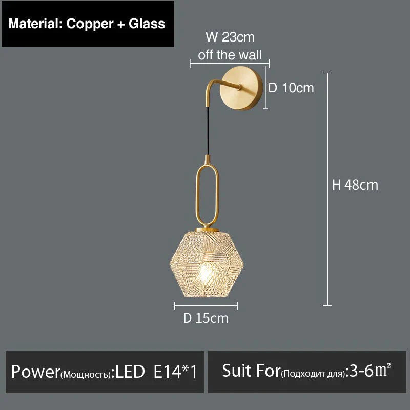 Haleh - Applique murale LED de luxe postmoderne nordique