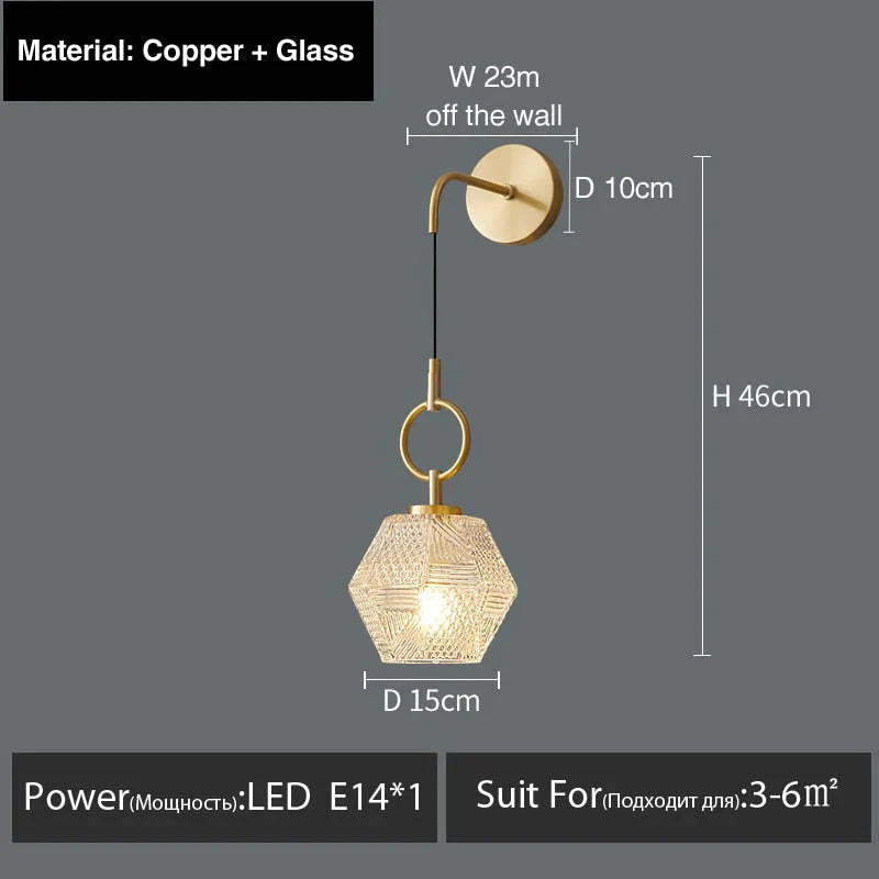 Haleh - Applique murale LED de luxe postmoderne nordique