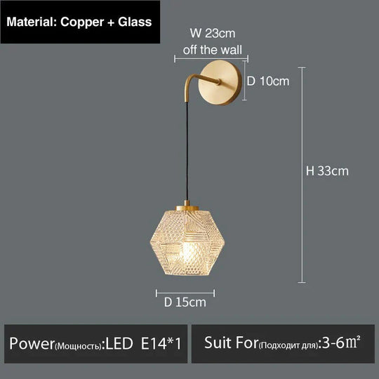Haleh - Applique murale LED de luxe postmoderne nordique