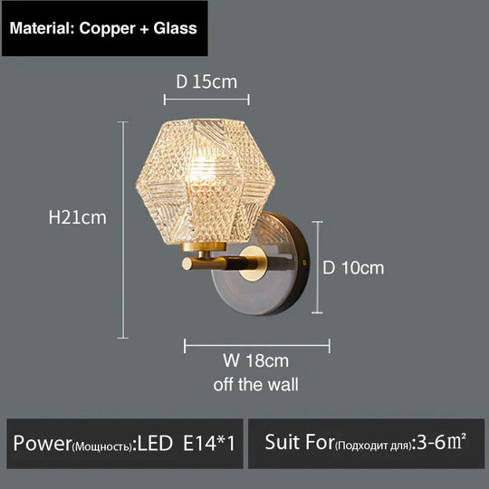 Haleh - Applique murale LED de luxe postmoderne nordique
