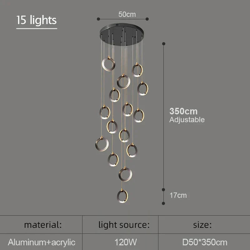 Hera - Modern Circular Led Chandelier Pendant Lighting