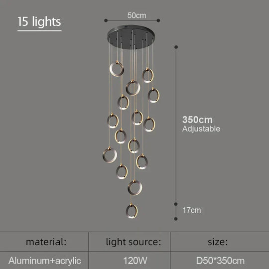 Hera - Modern Circular Led Chandelier Pendant Lighting