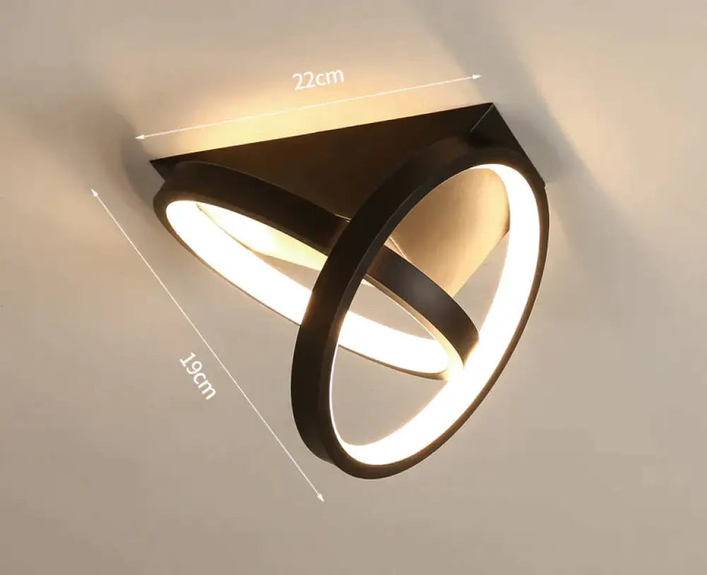 Home Passage Lamp Corridor Human Body Induction Ceiling Lamp Home Corridor Cloakroom Lamp Black / White light Ceiling