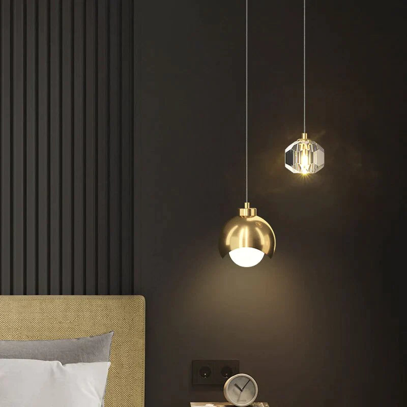 Illumia - Crystal Chandelier Gold Black