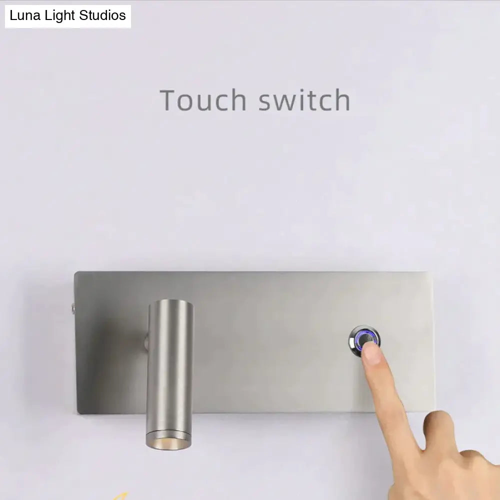 Kane | Nickel LED Dimmable Reading Wall Light Wall Lamp