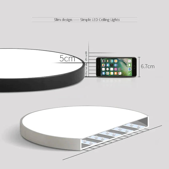 Karli - Plafonniers LED Nordic Plafonnier Moderne Ultra Mince