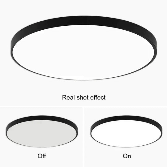 Lauren- Led Ceiling Light Acryl Alloy Modern Lamp Living Room Lighting Round & Square 3Cm Super