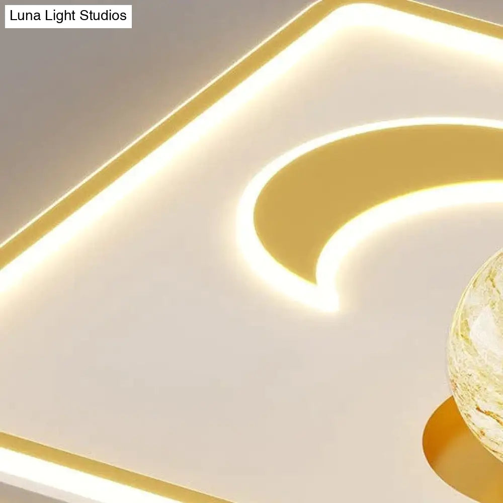 LED Ceiling Lamp Glass Living Room Lamp Dining Room Bedroom Modern Simple Lamp Ceiling