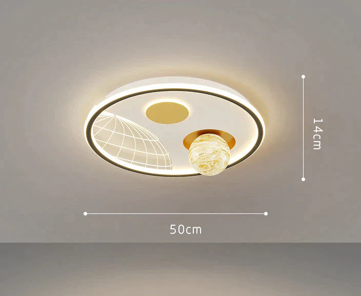 Led Ceiling Lamp Glass Living Room Dining Bedroom Modern Simple