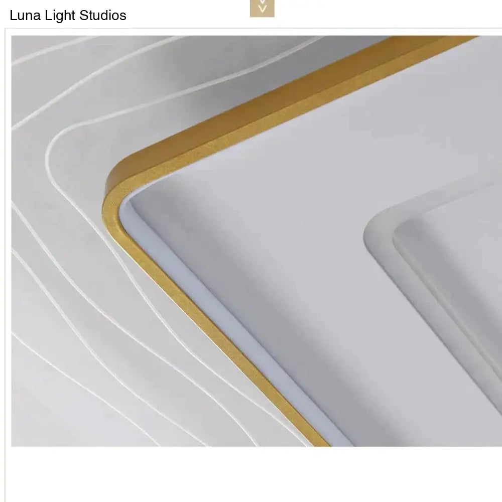 LED Modern Simple Circular Square Bedroom Dining Room Ceiling Lamp Ceiling