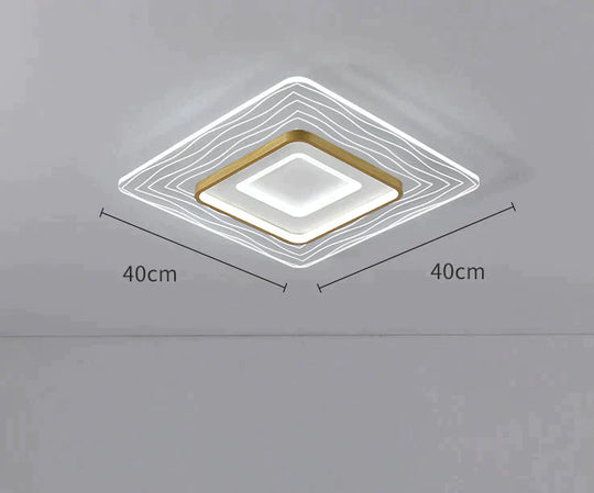 Led Modern Simple Circular Square Bedroom Dining Room Ceiling Lamp