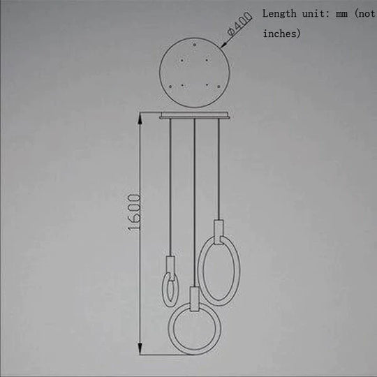 Led Nordic Wooden Iron Acryl Rings Diy Lamp Light.pendant Lights.pendant Lamp.pendant Light For