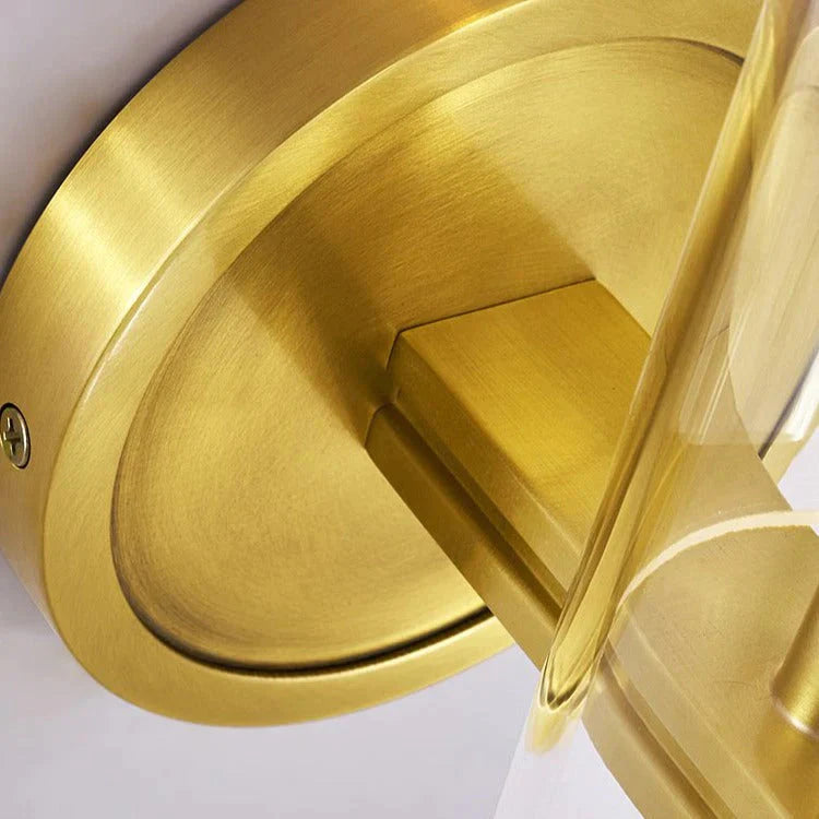 Lampe de mur en cuivre complète de couloir de chevet de salle d'étude de luxe léger