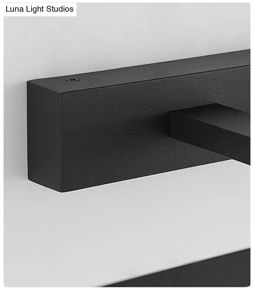 Linear LED Bathroom Vanity Sconce with Acrylic Diffuser - Simple Metal Design